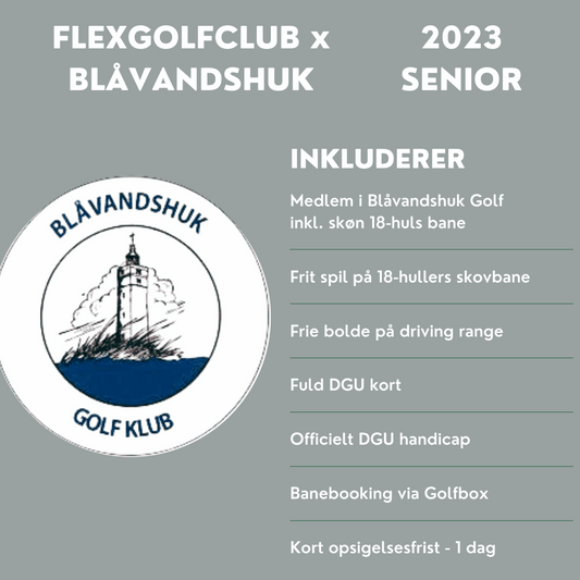 4. Blåvandshuk Golf Medlemskab Senior (20-40 år)